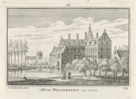 RP-P-OB-73.618_Huis Wolfswaard, Abraham Rademaker, Willem Barents, Antoni Schoonenburg, 1727 - 1733.jpg